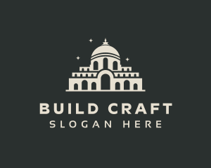 Temple Building Landmark logo design