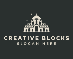 Temple Building Landmark logo design