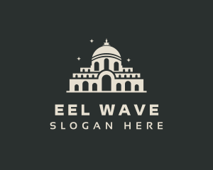 Temple Building Landmark logo design