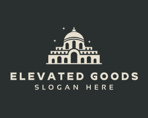 Temple Building Landmark logo design