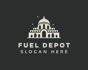 Temple Building Landmark logo design