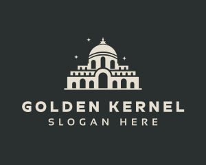 Temple Building Landmark logo design