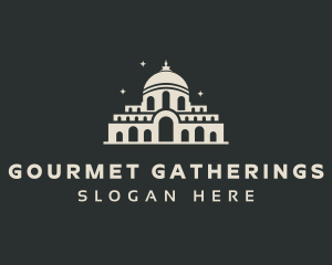 Temple Building Landmark logo design