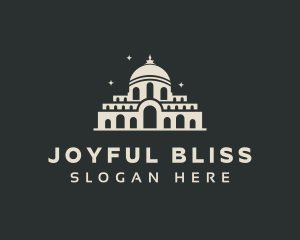 Temple Building Landmark logo design