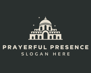 Temple Building Landmark logo design