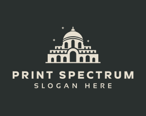 Temple Building Landmark logo design