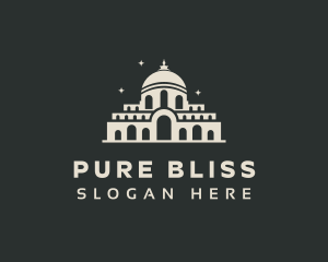 Temple Building Landmark logo design