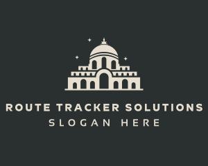 Temple Building Landmark logo design