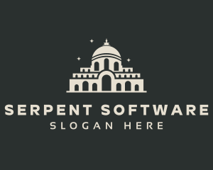 Temple Building Landmark logo design