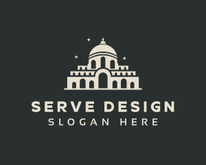 Temple Building Landmark logo design