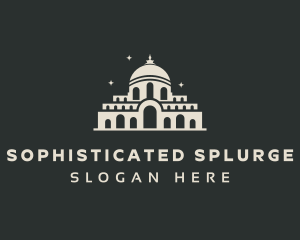 Temple Building Landmark logo design