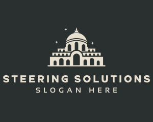 Temple Building Landmark logo design