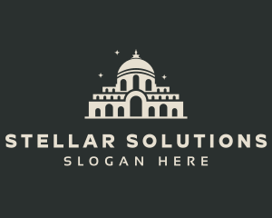 Temple Building Landmark logo design