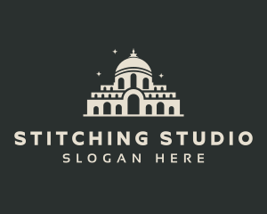 Temple Building Landmark logo design