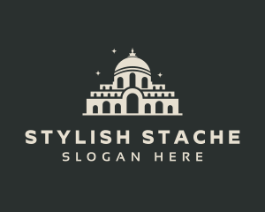 Temple Building Landmark logo design