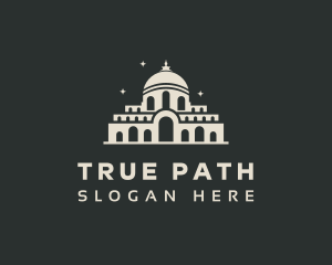 Temple Building Landmark logo design