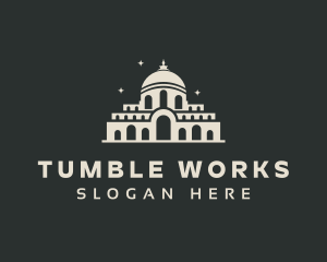 Temple Building Landmark logo design