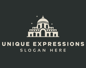 Temple Building Landmark logo design