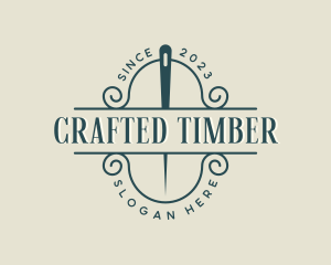 Needle Tailoring Sewing logo design