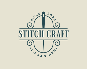 Needle Tailoring Sewing logo design