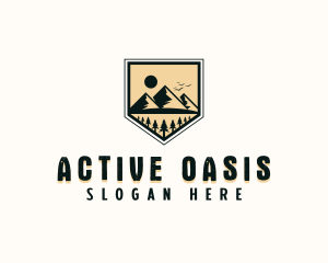 Forest Mountain Adventure logo design