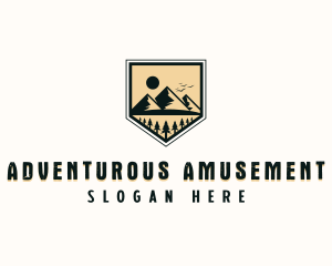 Forest Mountain Adventure logo design