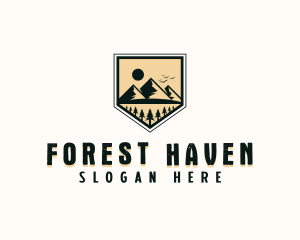 Forest Mountain Adventure logo design