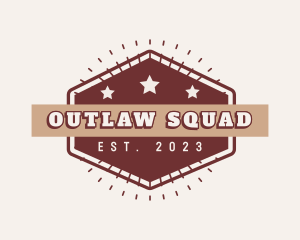 Retro Western Outlaw logo