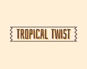 Tropical Tiki Banner logo design