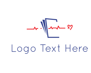 Heartbeat - Medical Heartbeat Document logo design