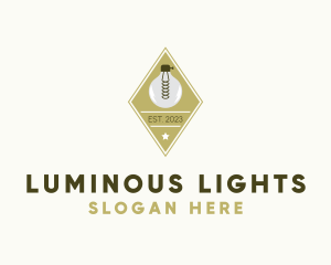 Light Bulb Patch logo design