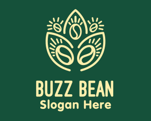 Plant Coffee Bean logo design