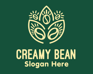 Plant Coffee Bean logo design