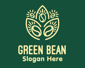 Plant Coffee Bean logo design