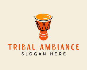 Djembe Drum Africa logo design