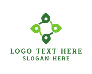 Leaf Wellness Cross logo design