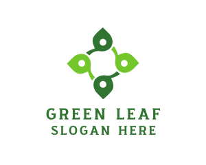 Leaf Wellness Cross logo design
