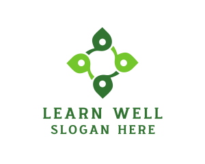 Leaf Wellness Cross logo design