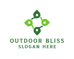 Leaf Wellness Cross logo design