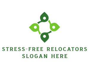 Leaf Wellness Cross logo design