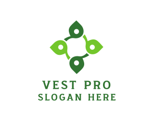 Leaf Wellness Cross logo design