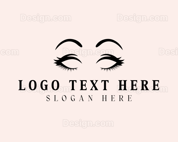 Beauty Eyelashes Makeup Logo