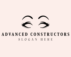 Beauty Eyelashes Makeup logo design