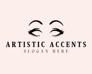 Beauty Eyelashes Makeup logo design