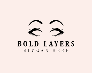 Beauty Eyelashes Makeup logo design