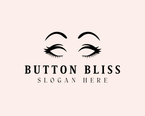 Beauty Eyelashes Makeup logo design