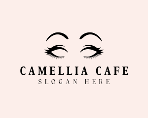 Beauty Eyelashes Makeup logo design