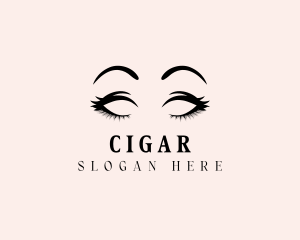 Beauty Eyelashes Makeup logo design