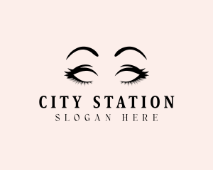 Beauty Eyelashes Makeup logo design