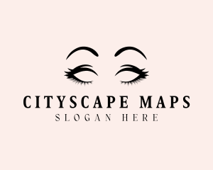 Beauty Eyelashes Makeup logo design